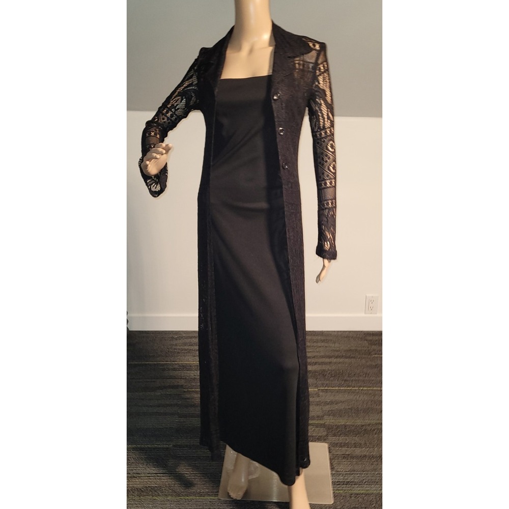 Breakin Loose Elegant Long Dress Spagetti Straps‎ with Lace Jacket Size 7/8